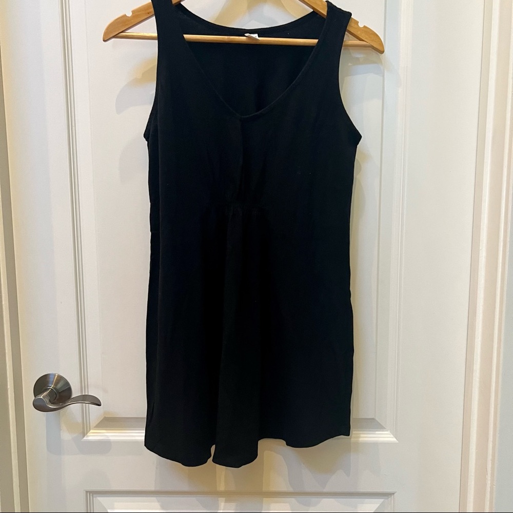 Long black tank - maternity